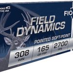 Fiocchi Field Dynamics Ammunition 308 Winchester 165 Grain Pointed Soft Point Box of 20