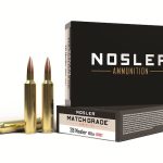 Nosler Match Grade Ammunition 28 Nosler 168 Grain Hollow Point Boat Tail Box of 20