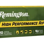 Remington High Performance Rifle Ammunition 22-250 Remington 55 Grain Pointed Soft Point Box of 20