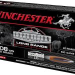 Winchester Expedition Big Game Long Range Ammunition 308 Winchester 168 Grain Nosler AccuBond LR Box of 20