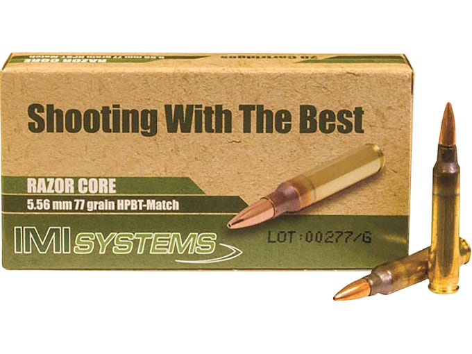 IMI 5.56 77gr Razor Core IMI Ammunition 5.56x45mm 77 Grain Razor Core (Sierra MatchKing Hollow Point) - Image 1