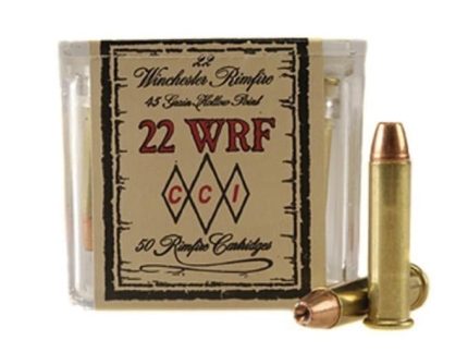 CCI Ammunition 22 Winchester Rimfire (WRF) 45 Grain Jacketed Hollow Point