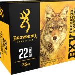 Browning BXV Varmint Expansion Ammunition 22 Hornet 35 Grain Polymer Tip Rapid Expansion Box of 20
