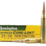 Remington Core-Lokt Ammunition 25-06 Remington 120 Grain Core-Lokt Pointed Soft Point Box of 20