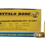 Buffalo Bore Ammunition Outdoorsman 45 Colt (Long Colt) 255 Grain Lead Semi-Wadcutter Gas Check Box of 20