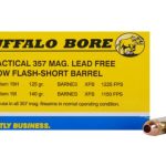 Buffalo Bore Ammunition 357 Magnum Short Barrel 125 Grain Barnes TAC-XP Hollow Point Low Flash Lead-Free Box of 20