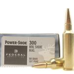 Federal Power-Shok Ammunition 300 Winchester Short Magnum (WSM) 180 Grain Soft Point Box of 20