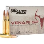 Sig Sauer Venari SP Ammunition 30-06 Springfield 165 Grain Jacketed Soft Point Box of 20