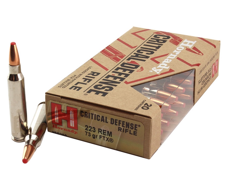 17727.jpg Hornady Critical Defense Ammunition 223 Remington 73 Grain FTX Box of 20 - Image 1