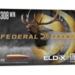 Federal Premium Ammunition 308 Winchester 178 Grain Hornady ELD-X Polymer Tip Box of 20