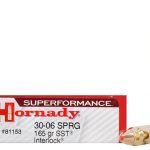 Hornady Superformance SST Ammunition 30-06 Springfield 165 Grain SST Polymer Tip Box of 20