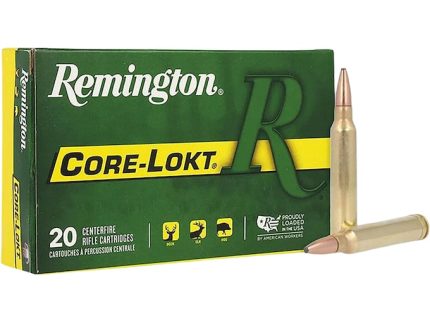 Remington Core-Lokt Ammunition 300 Winchester Magnum 150 Grain Core-Lokt Pointed Soft Point Box of 20