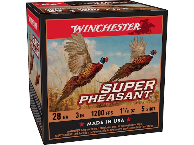 Winchester Super Pheasant 28 Gauge Winchester Super Pheasant Ammunition 28 Gauge 3" 1-1/8 oz #5 Shot - Image 1