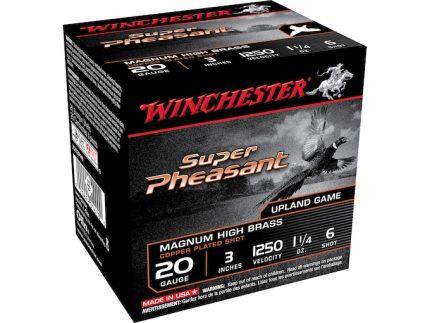 Winchester Super-X Super Pheasant Ammunition 20 Gauge Copper Plated Shot