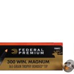 Federal Premium Ammunition 300 Winchester Magnum 165 Grain Trophy Bonded Tip Box of 20