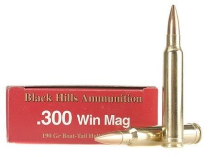 Black Hills Ammunition 300 Winchester Magnum 190 Grain Match Hollow Point Boat Tail Box of 20