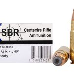 SBR Ammunition 458 SOCOM 300 Grain Hornady InterLock Jacketed Hollow Point Box of 20
