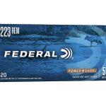 Federal Power-Shok Ammunition 223 Remington 55 Grain Soft Point Box of 20