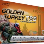 Fiocchi Golden Turkey TSS Ammunition 20 Gauge 3" 1-3/8 oz #9 Non-Toxic Tungsten Super Shot Box of 5