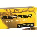 Berger Match Grade Ammunition 6.5 PRC 156 Grain EOL Elite Hunter Hollow Point Box of 20
