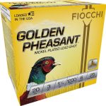 Fiocchi Golden Pheasant Ammunition 20 Gauge 3" 1-1/4 oz #6 Nickel Plated Shot Box of 25
