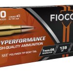 Fiocchi Extrema Ammunition 7mm-08 Remington 139 Grain Hornady SST Polymer Tip Box of 20