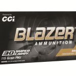 Blazer Brass Ammunition 30 Super Carry 115 Grain Full Metal Jacket Box of 50