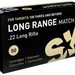 SK Long Range Match Ammunition 22 Long Rifle 40 Grain Lead Round Nose
