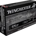 Winchester Super Suppressed Ammunition 308 Winchester Subsonic 168 Grain Open Tip