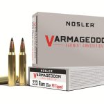 Nosler Varmageddon Ammunition 223 Remington 55 Grain Polymer Tip Flat Base Box of 20