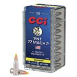 CCI Varmint Ammunition 17 Hornady Mach 2 (HM2) 17 Grain Speer VNT