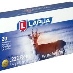 Lapua Ammunition 222 Remington 55 Grain Jacketed Soft Point Box of 20