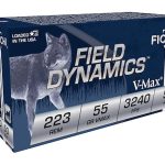 Fiocchi Field Dynamics Ammunition 223 Remington 55 Grain Hornady V-MAX Polymer Tip Boat Tail