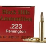 Black Hills Ammunition 223 Remington 36 Grain Barnes Varmint Grenade Hollow Point Flat Base Lead-Free Box of 50