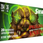 Sierra Prairie Enemy Ammunition 204 Ruger 36 Grain BlitzKing Polymer Tip Box of 20