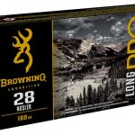 Browning Long Range Pro Match Ammunition 28 Nosler 160 Grain Sierra Tipped MatchKing Boat Tail Box of 20