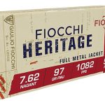 Fiocchi Ammunition 7.62mm Russian Nagant (7.62x38mmR) 98 Grain Full Metal Jacket Box of 50