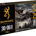 Browning Long Range Pro Match Ammunition 30-06 Springfield 195 Grain Sierra MatchKing Hollow Point Boat Tail Box of 20