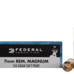 Federal Power-Shok Ammunition 7mm Remington Magnum 150 Grain Soft Point Box of 20