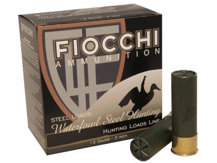 Fiocchi 34 Speed Steel Ammunition 12 Gauge 3" 1-1/5 oz Non-Toxic Plated Steel Shot