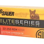 Sig Sauer Elite Performance Varmint and Predator Ammunition 22-250 Remington 40 Grain Polymer Tip Box of 20