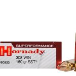 Hornady Superformance SST Ammunition 308 Winchester 150 Grain SST Polymer Tip Box of 20