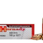 Hornady Superformance SST Ammunition 308 Winchester 165 Grain SST Polymer Tip Box of 20