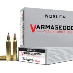 Nosler Varmageddon Ammunition 204 Ruger 32 Grain Tipped Flat Base Box of 20