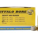 Buffalo Bore Ammunition 480 Ruger 410 Grain Lead Wide Flat Nose Box of 20