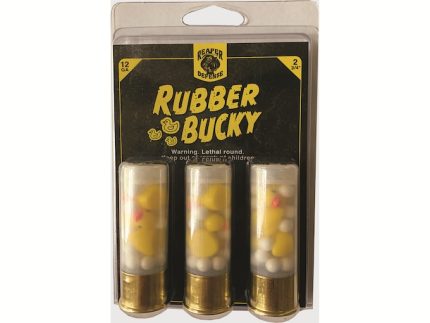 Reaper Defense Rubber Bucky Ammunition 12 Gauge 2-3/4" Plastic Shot and Ducks 3PK