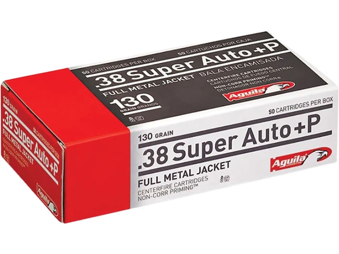 550289.jpg Aguila Ammunition 38 Super +P 130 Grain Full Metal Jacket - Image 1