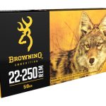 Browning BXV Varmint Expansion Ammunition 22-250 Remington 50 Grain Polymer Tip Rapid Expansion Box of 20