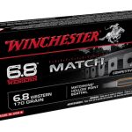 Winchester Match Ammunition 6.8 Western 170 Grain Hollow Point Boat Tail