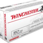 Winchester USA Ammunition 357 Magnum 110 Grain Jacketed Hollow Point Box of 50